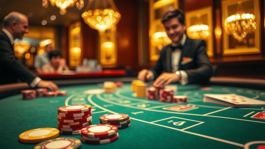 หน้าจอแสดงสถิติและเค้าไพ่บาคาร่า