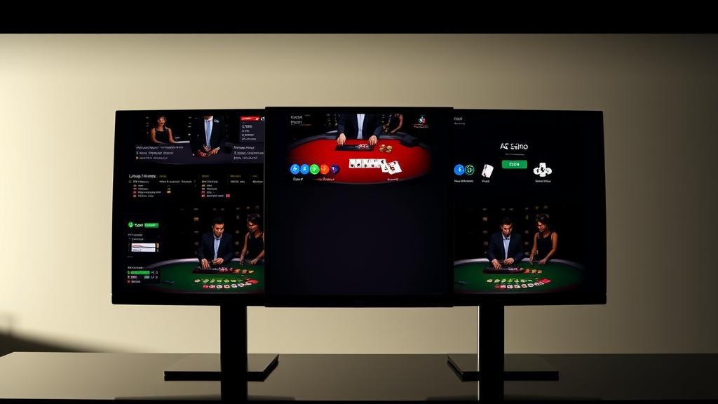 การเล่นบาคาร่าบนคอมพิวเตอร์หลายจอ
