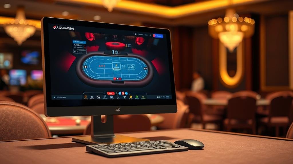 หน้าจอเล่นบาคาร่า Big Gaming บนคอมพิวเตอร์