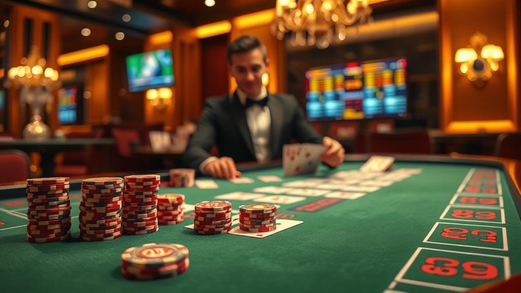 ตัวอย่างเค้าไพ่สองตัดในบาคาร่า