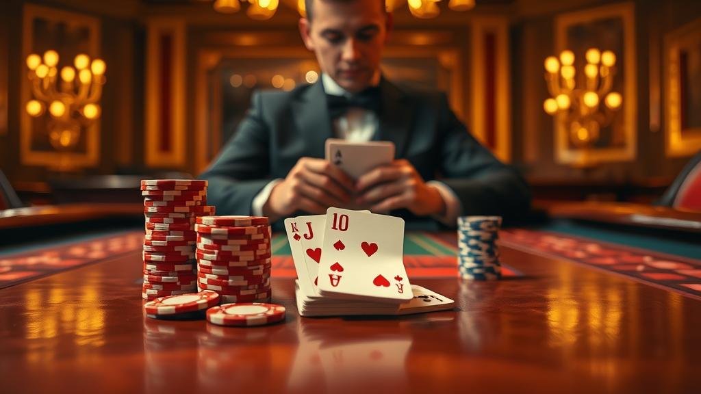 หน้าจอคอมพิวเตอร์แสดงเกมบาคาร่าออนไลน์