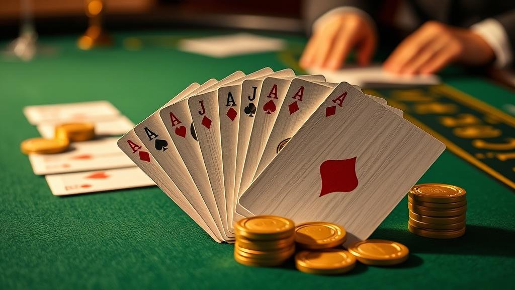 ตัวอย่างเค้าไพ่ปิงปองและสองตัดในบาคาร่า