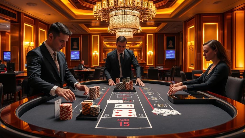 หน้าจอเกมบาคาร่า Playtech ที่ทันสมัย