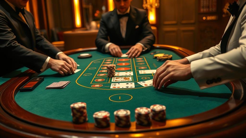 ตัวอย่างเค้าไพ่บาคาร่า: สามตัดและสองตัด