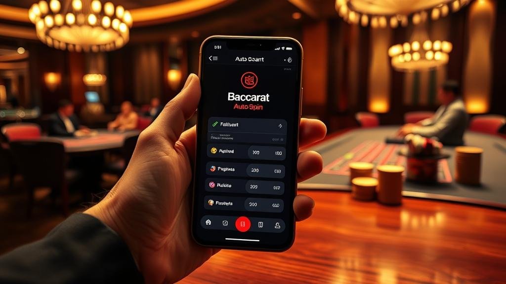หน้าจอตั้งค่าบอท AutoSpin บาคาร่า