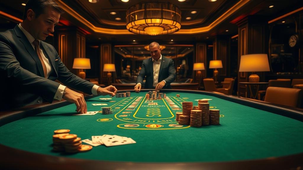 การเล่นบาคาร่าบนแท็บเล็ตพร้อมดูเค้าไพ่