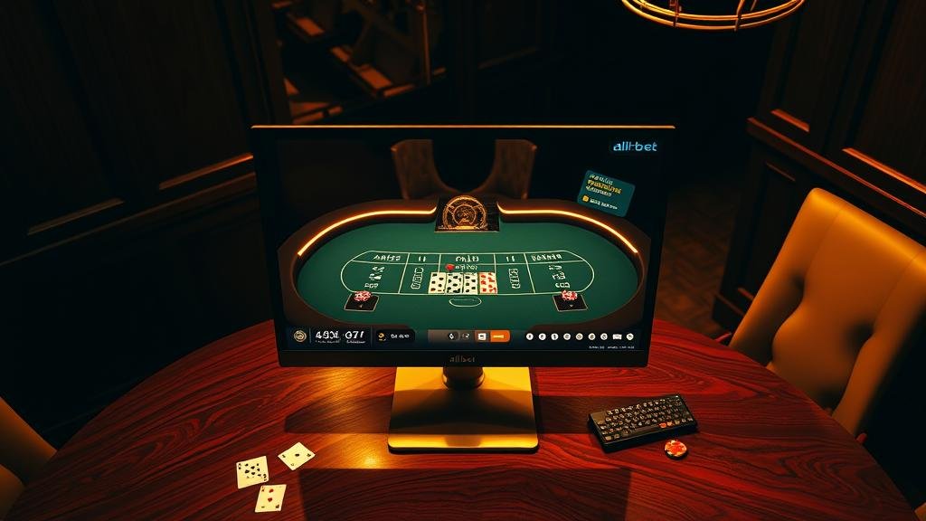 การวางเดิมพันบาคาร่า Allbet บนคอมพิวเตอร์