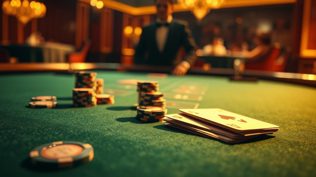 ภาพแสดงเค้าไพ่สองตัดบาคาร่า