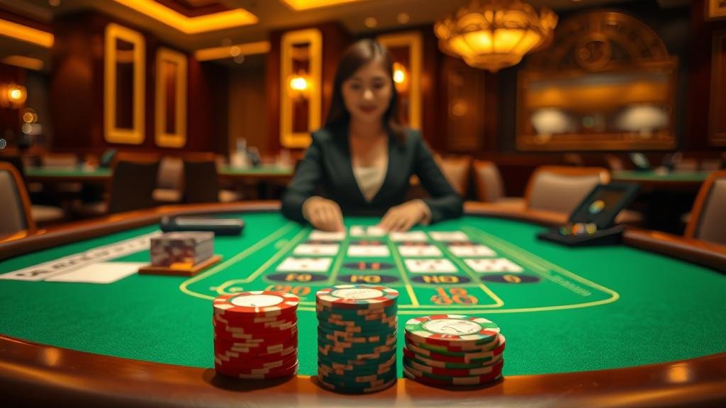 ตัวอย่างเค้าไพ่สองตัดบาคาร่า