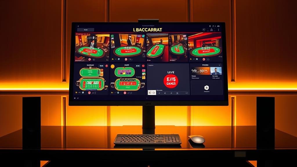 บาคาร่าเดสก์ท็อป: คู่มือเลือกห้องค่ายดัง AE, EBet, AG, SA, DreamGaming, Pragm...