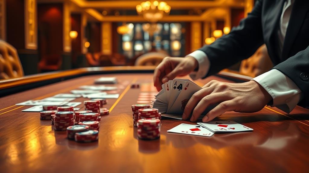 เค้าไพ่มังกรและสามตัด บาคาร่า