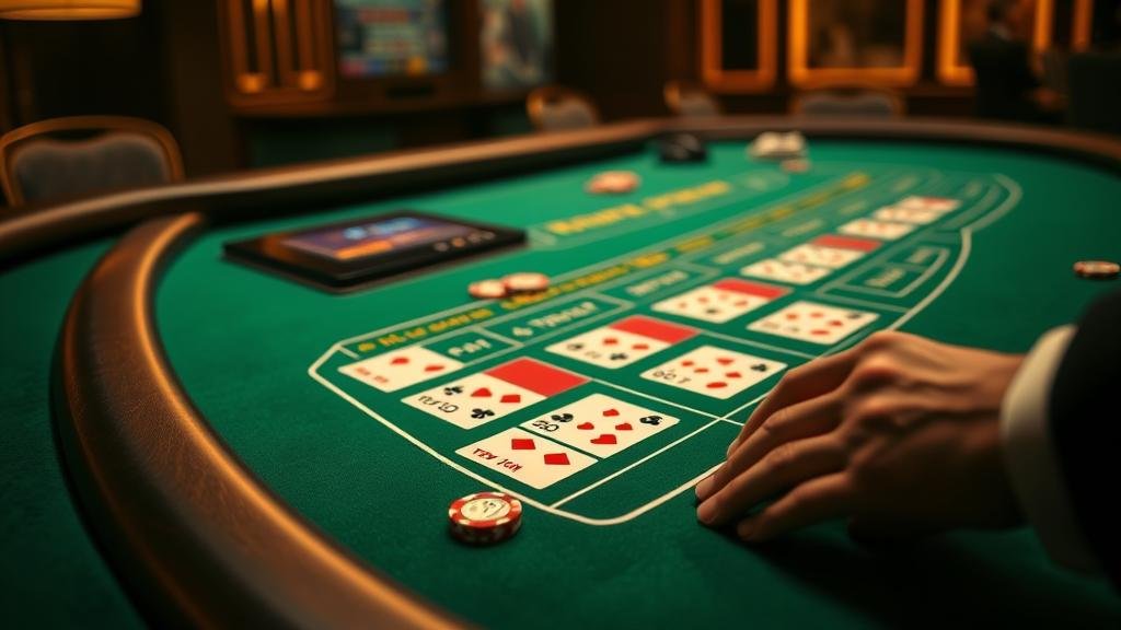 ตัวอย่างเค้าไพ่สลับคู่ในเกมบาคาร่า