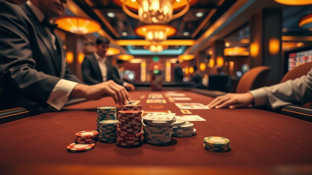 การเล่นบาคาร่าบนโต๊ะจริง