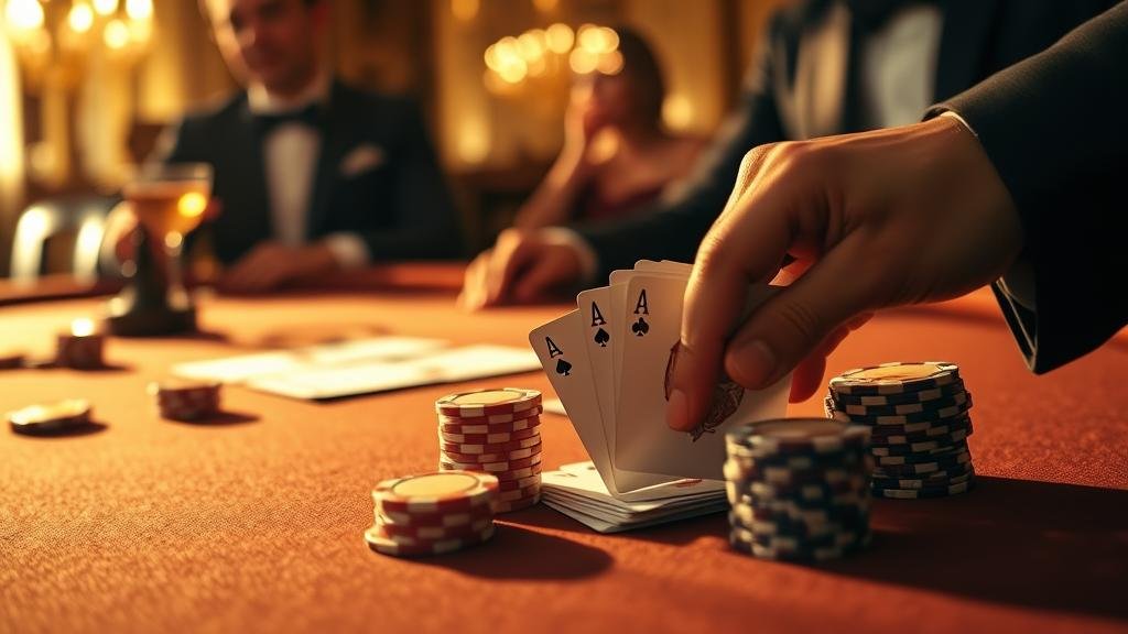 ตัวอย่างการออกไพ่คู่ในบาคาร่า