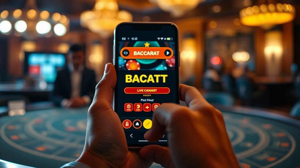 บรรยากาศคาสิโนบาคาร่าสดในเอเชียช่วงกลางคืน