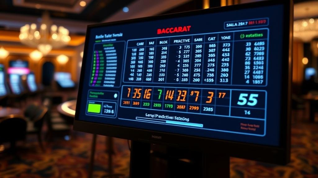 นักพนันกำลังใช้สมาธิกับการเล่นบาคาร่าและสูตร