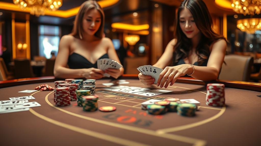 ตารางแสดงตัวเลือกการเดิมพันบาคาร่าและอัตราจ่าย