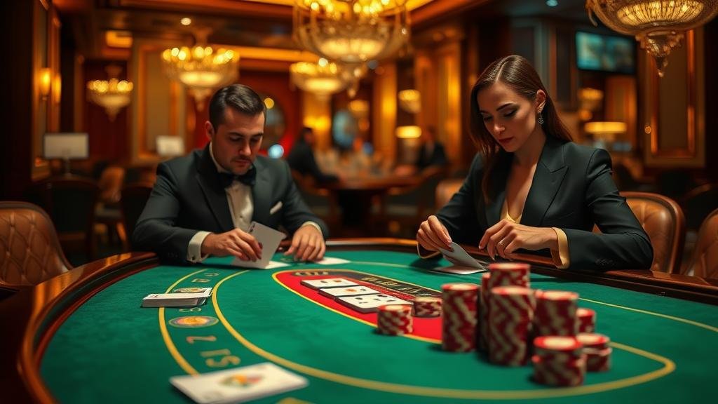 หน้าจอแสดงสถิติและผลการเล่นบาคาร่า