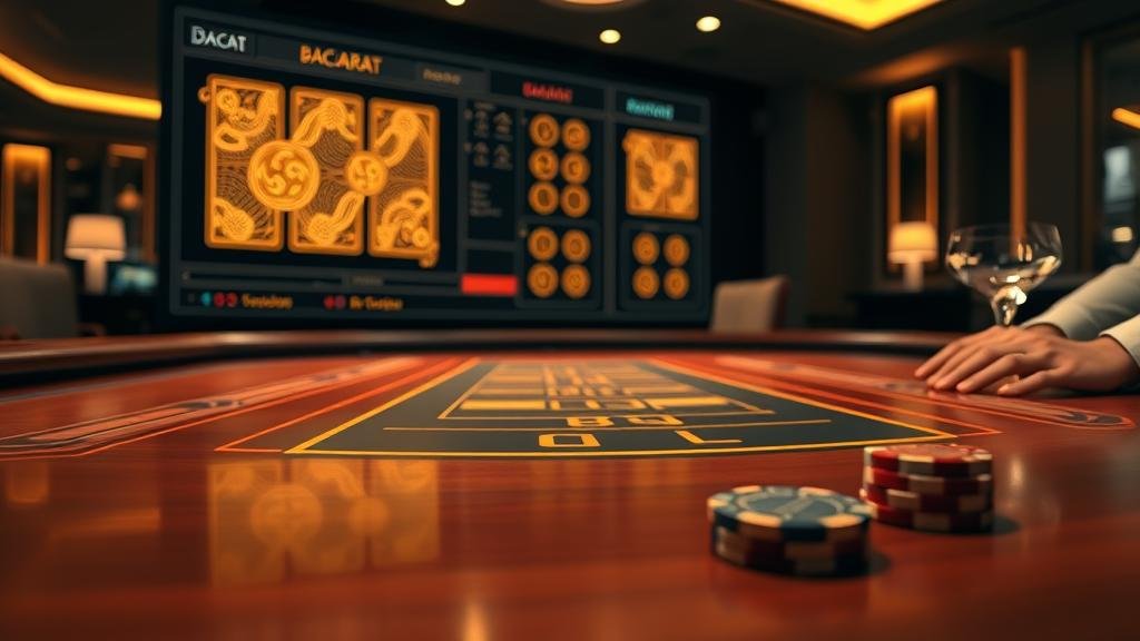 หน้าจอเกมบาคาร่าออนไลน์จากค่ายดัง