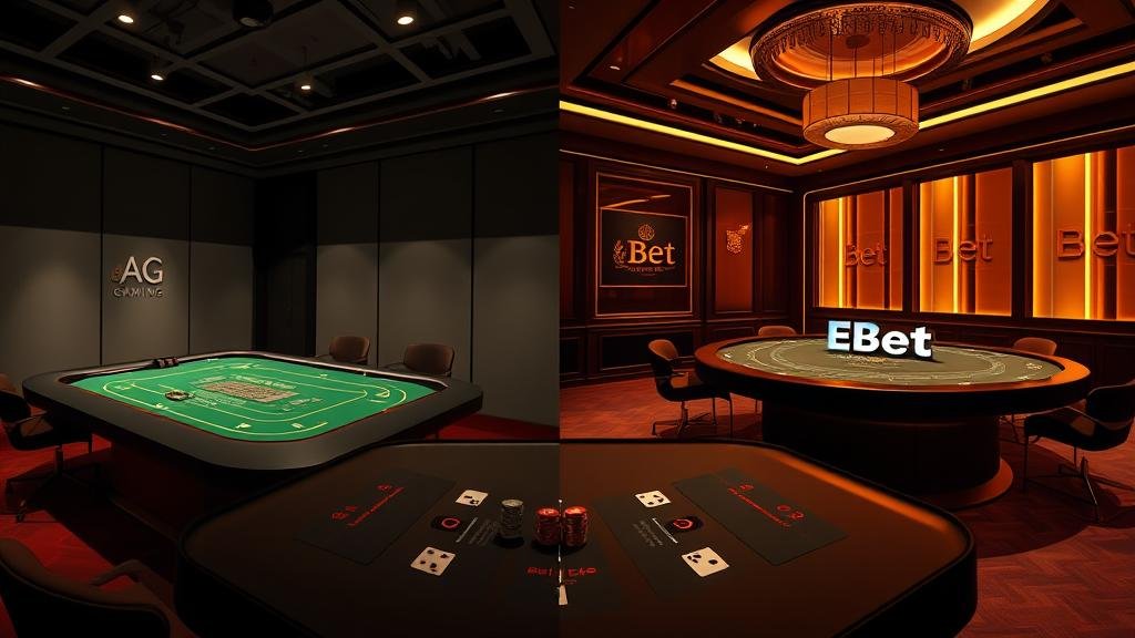 บาคาร่า: เทคนิคเลือกห้องค่ายดัง EBet, Vivo, AG, PP, Pragmatic Live ทำเงินง่าย