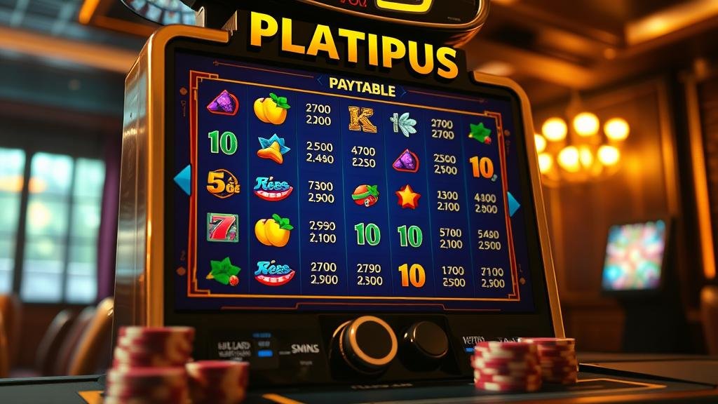 สูตรคำนวณเพย์เทเบิลสล็อต Platipus: คู่มือเลือกเกมสล็อตธีมผจญภัยทุนน้อย