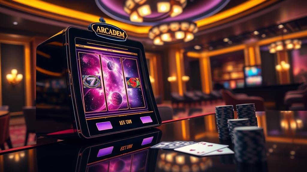 สล็อตจักรวาล Arcadem: คู่มือเล่นง่าย จับเทรนด์ Blueprint, BigWave, Fugaso