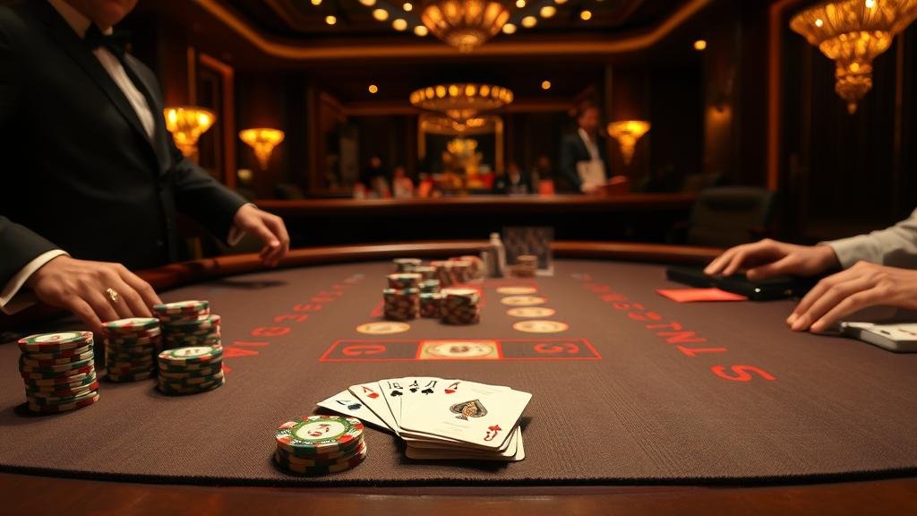 นักพนันมืออาชีพกำลังพิจารณาเกม