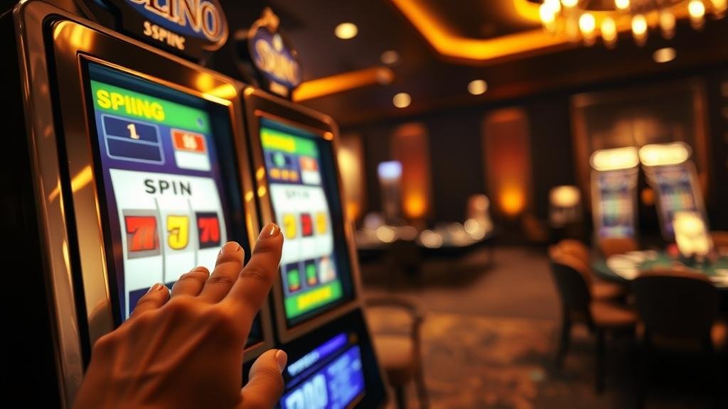 หน้าเว็บไซต์คาสิโน แสดงปุ่มทดลองเล่น Roma Slot Joker