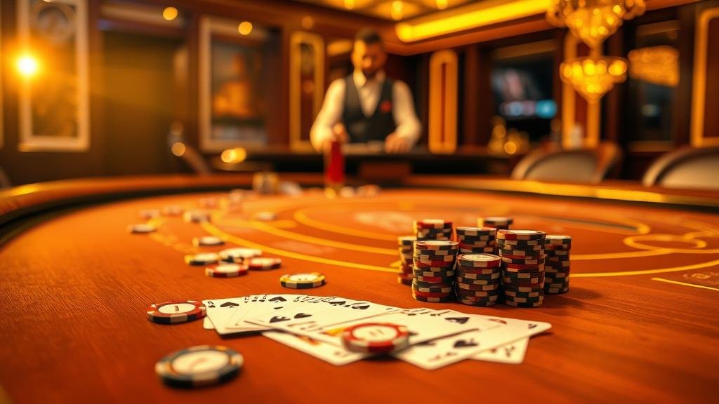 ภาพบรรยากาศการเล่นบาคาร่าในคาสิโนระดับเอเชีย