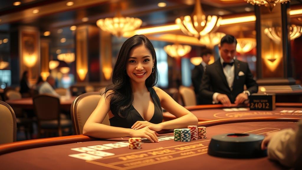 หน้าจอเกมบาคาร่าแสดงตัวเลือกประกันภัย