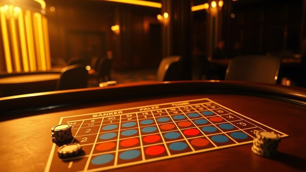 ผู้เล่นบาคาร่ากำลังตัดสินใจเดิมพันตามเค้าไพ่