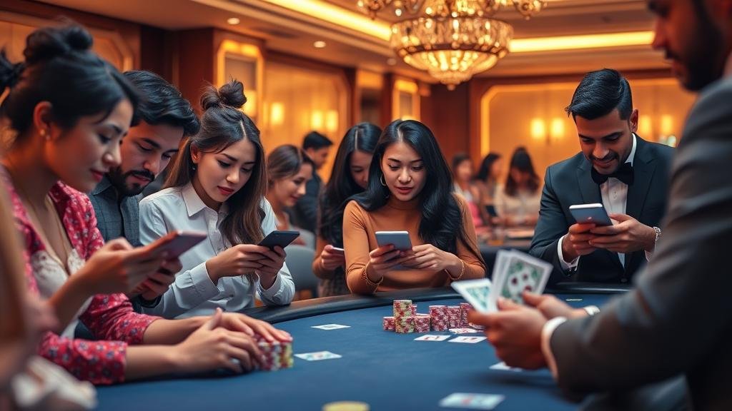 การเล่นบาคาร่าบนแท็บเล็ต