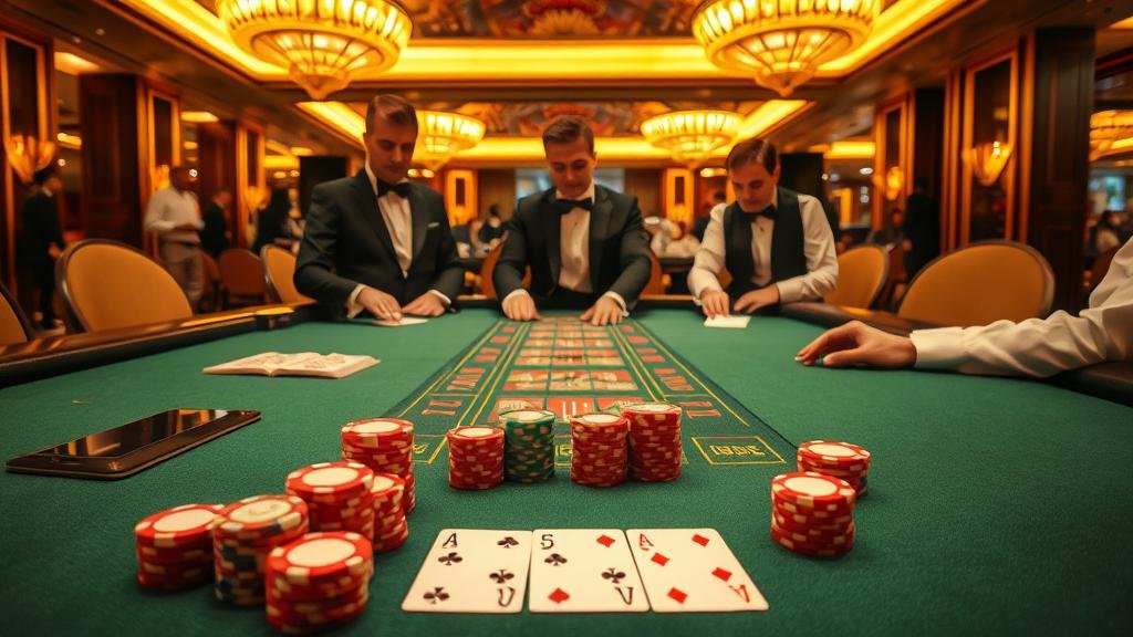 ตัวอย่างเค้าไพ่สองตัดในบาคาร่า