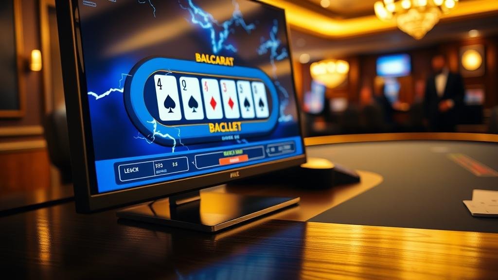 การเล่นบาคาร่าสายฟ้าบนแท็บเล็ต