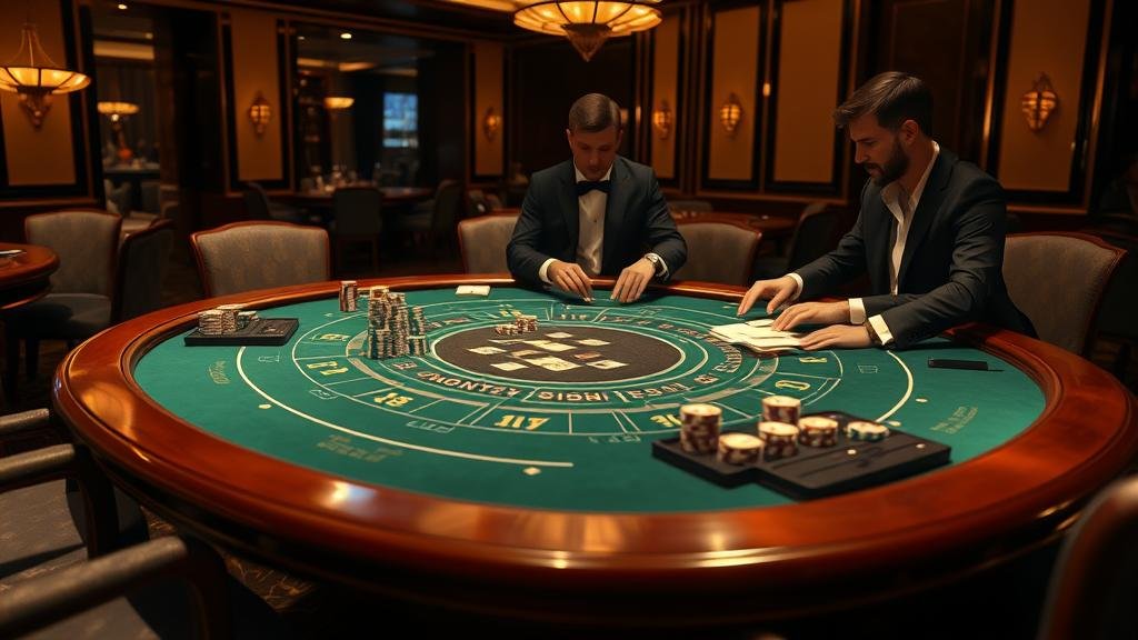 หน้าจอเกมบาคาร่าสดพร้อมสถิติ