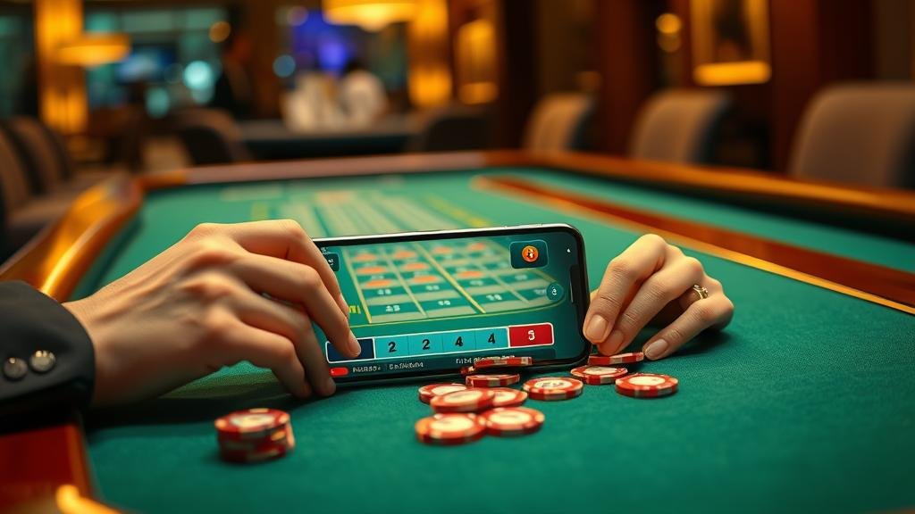 การคำนวณคุมงบ Baccarat บนแท็บเล็ต