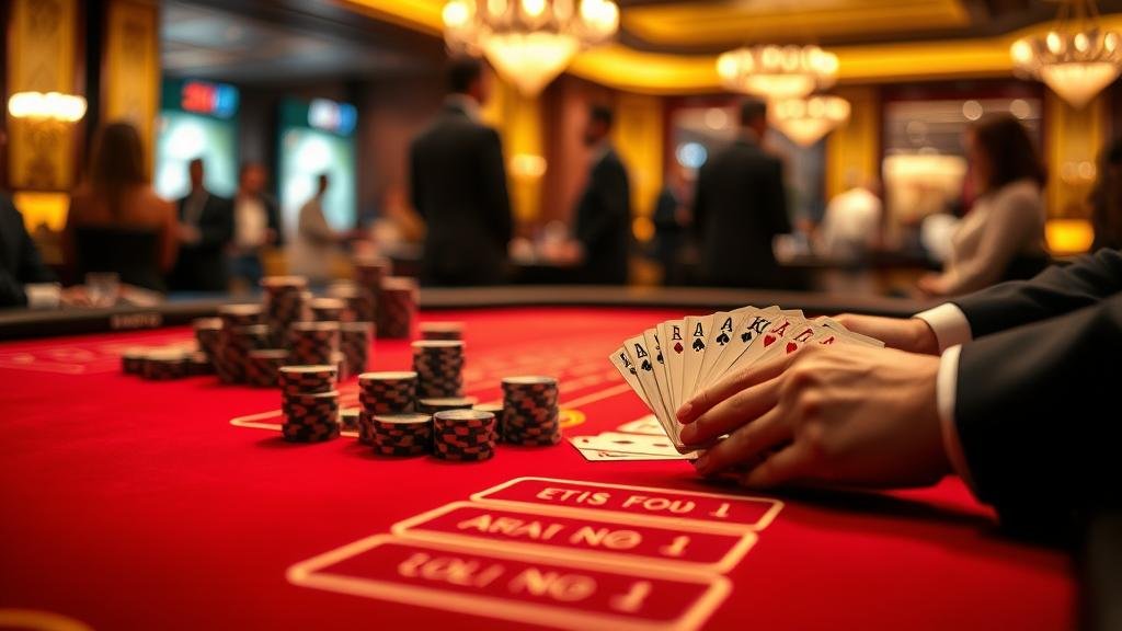 ตัวอย่างเค้าไพ่บาคาร่าสองตัดและมังกร