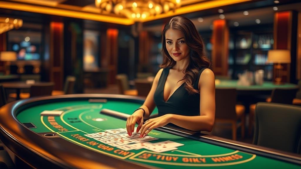 หน้าจอเกมบาคาร่าพร้อมสถิติและการเดิมพัน