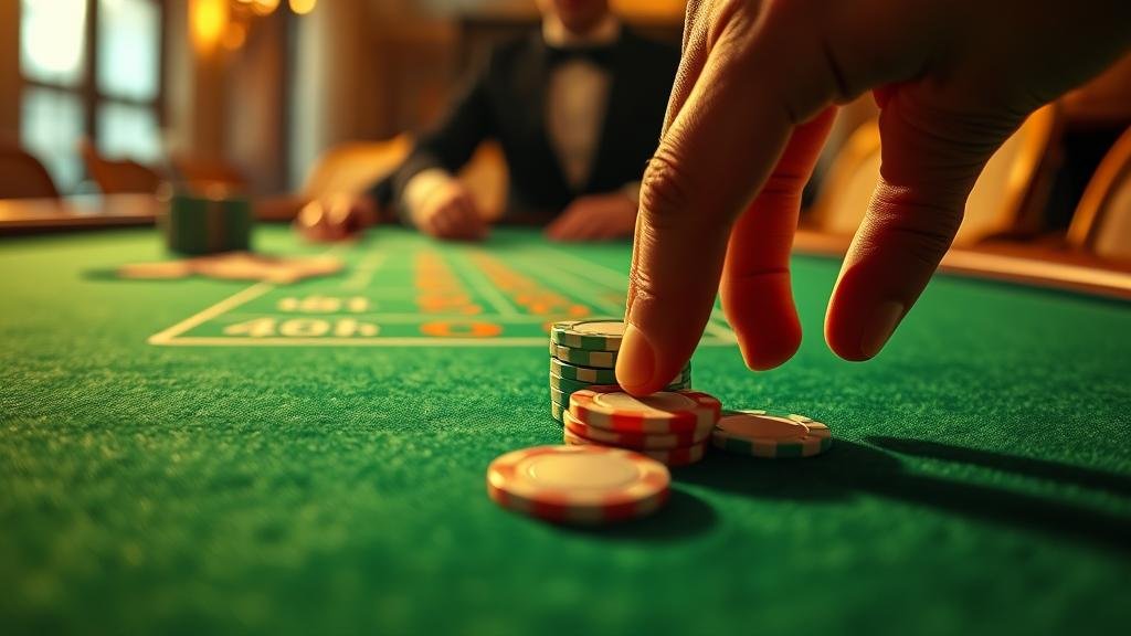 ภาพแสดงเค้าไพ่สามตัดและสลับคู่ในบาคาร่า