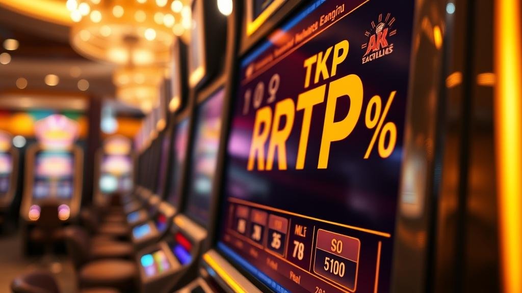 หน้าจอข้อมูลเกมสล็อตแสดงค่า RTP