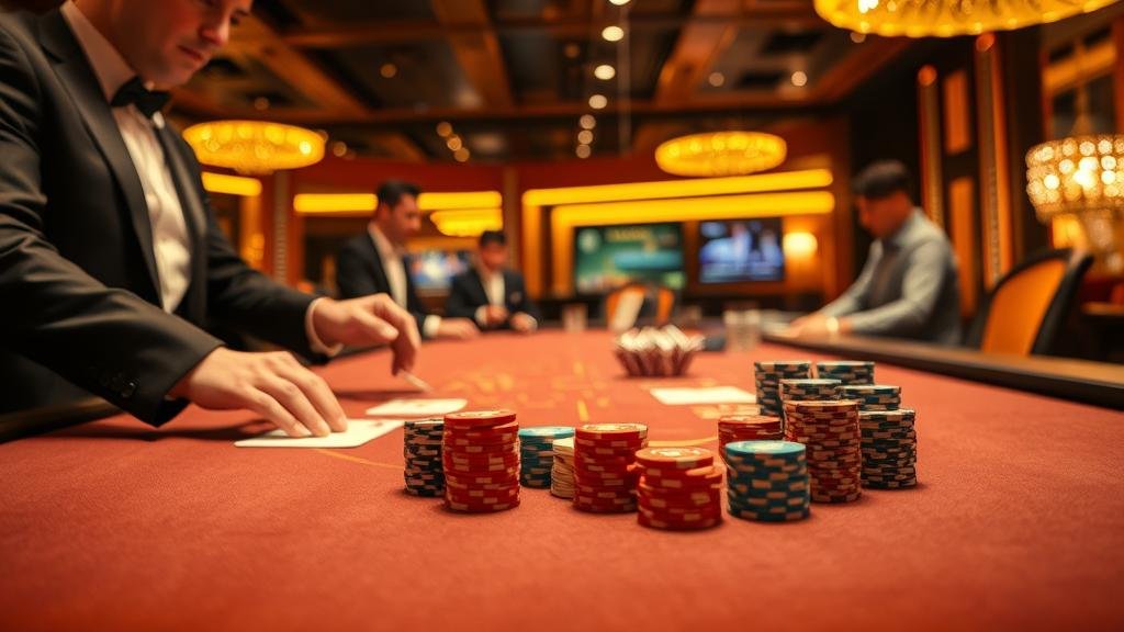 ตัวอย่างเค้าไพ่สามตัดและสลับคู่ บาคาร่า