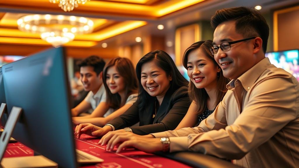 หน้าจอเกมบาคาร่าพร้อมข้อมูลอัตราจ่าย