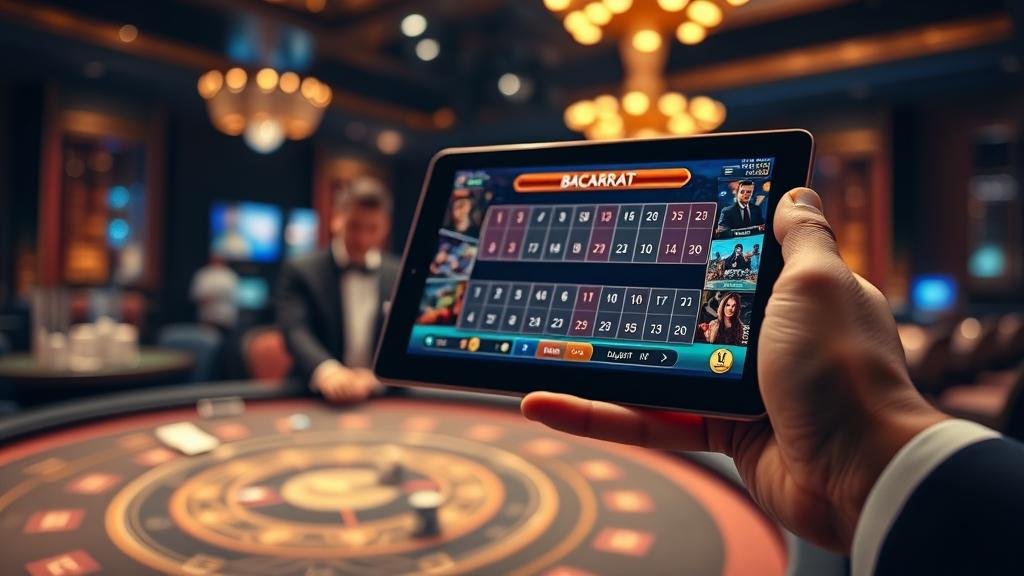 การวิเคราะห์เค้าไพ่บาคาร่าบนแท็บเล็ต