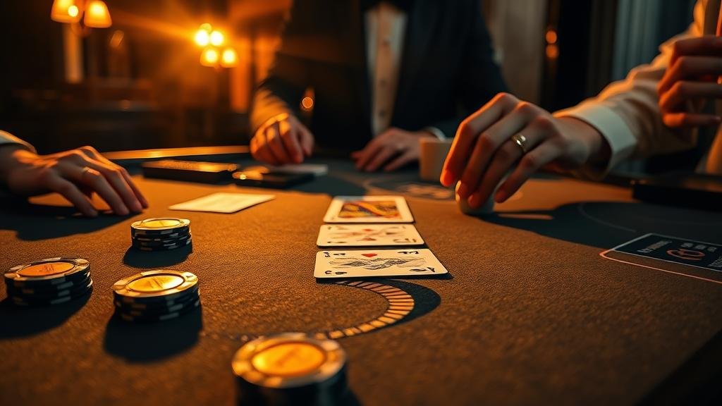 ตัวอย่างเค้าไพ่สามตัดในบาคาร่า