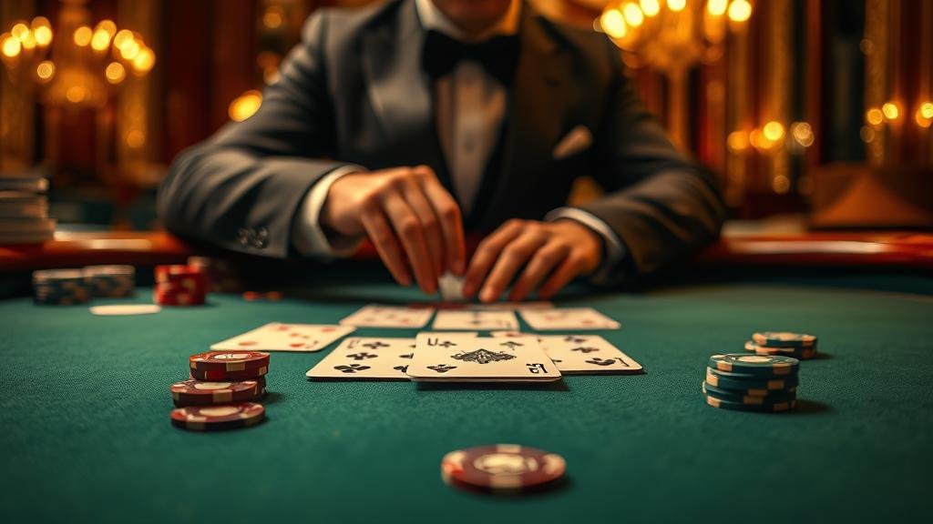 ตัวอย่างเค้าไพ่สามตัดในบาคาร่า