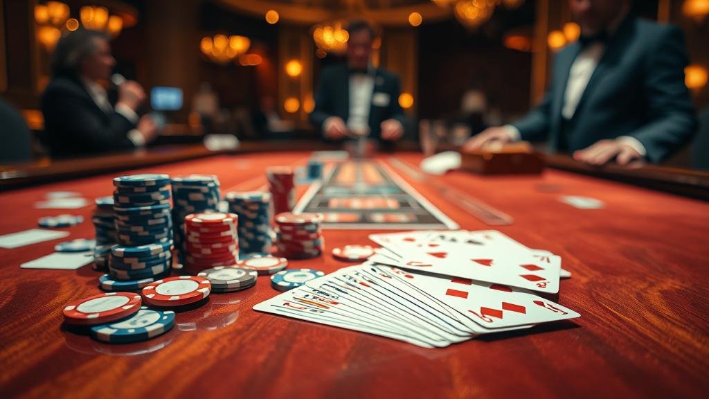 ตัวอย่างเค้าไพ่ปิงปองและสองตัดในบาคาร่า