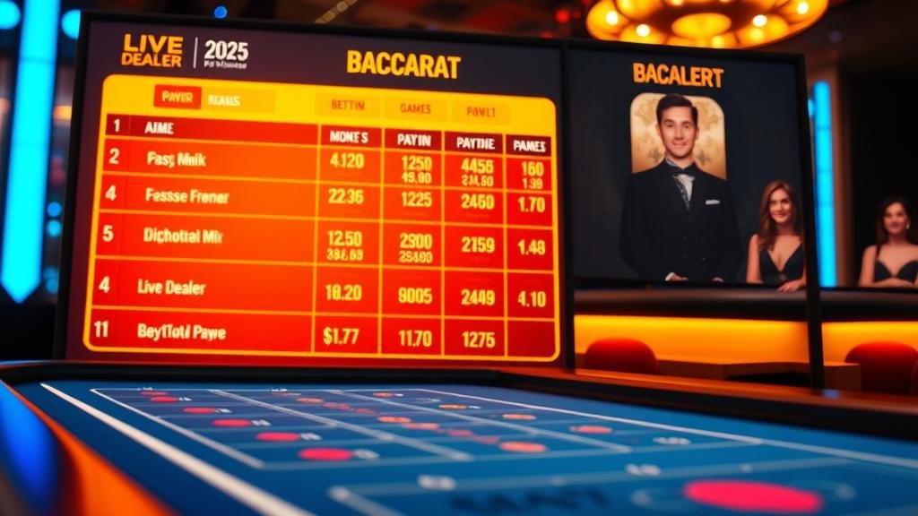 ตารางแสดงกลยุทธ์การเดินเงินบาคาร่า