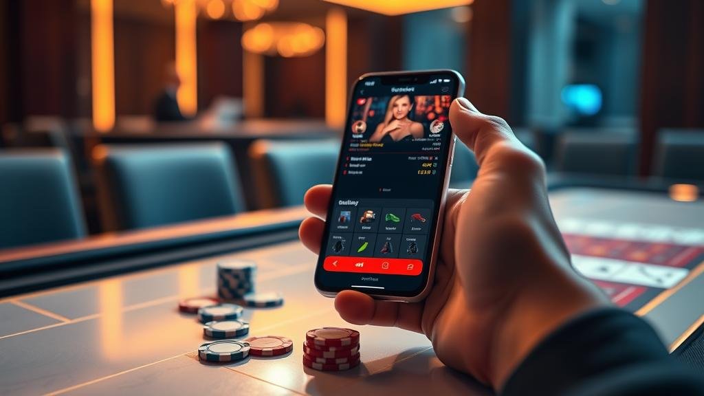 หน้าจอเกมบาคาร่าบนมือถือ