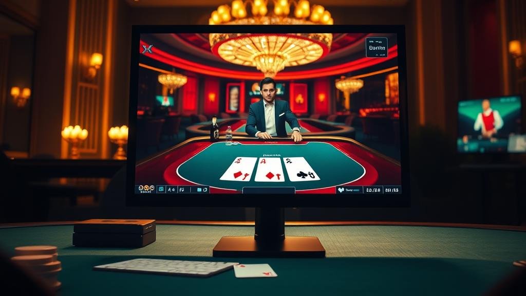 เค้าไพ่บาคาร่าถนนใหญ่บนแท็บเล็ต