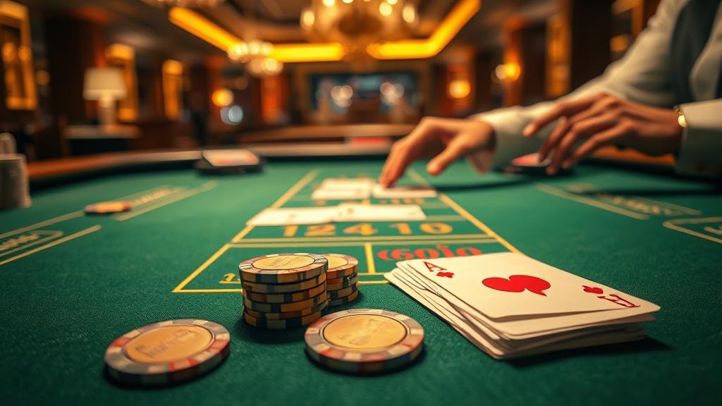 ตัวอย่างการออกไพ่คู่ในบาคาร่า